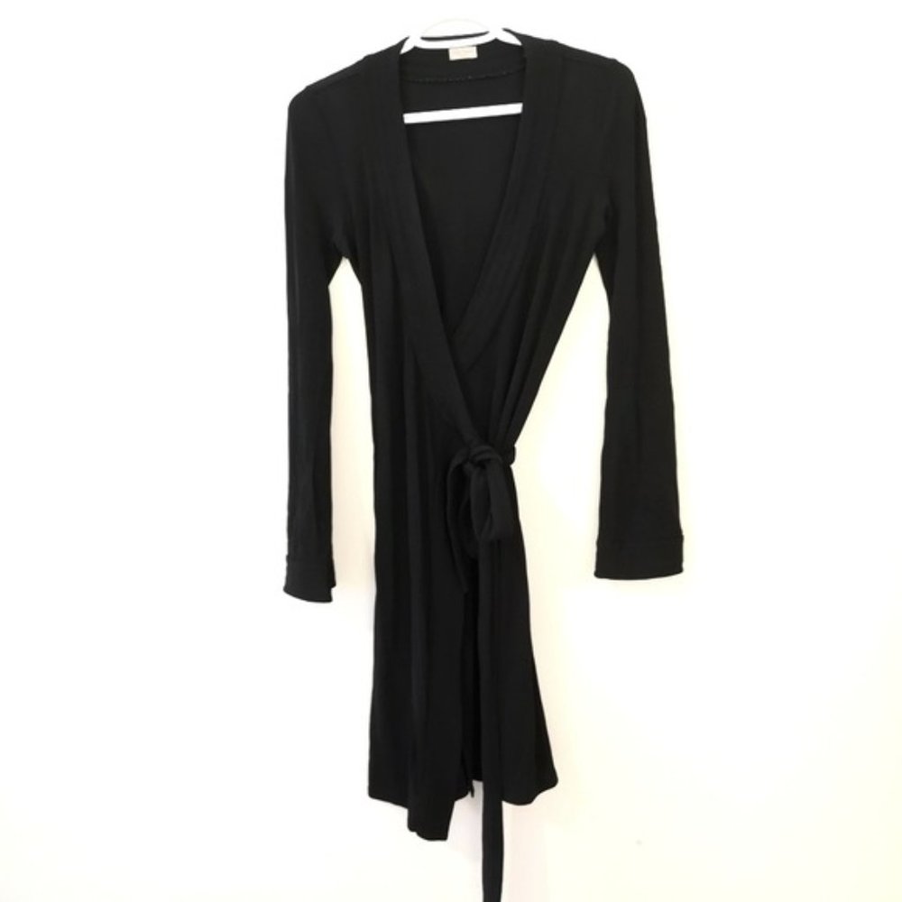 Aritzia Talula Black Wrap Dress XS